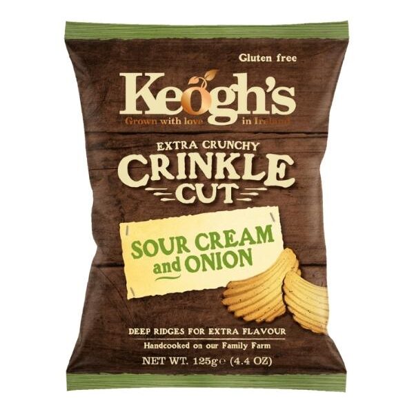 Keogh's Sour Cream and Onion Potato Crisps